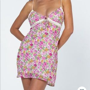 Emilee Mini Pink Floral Dress